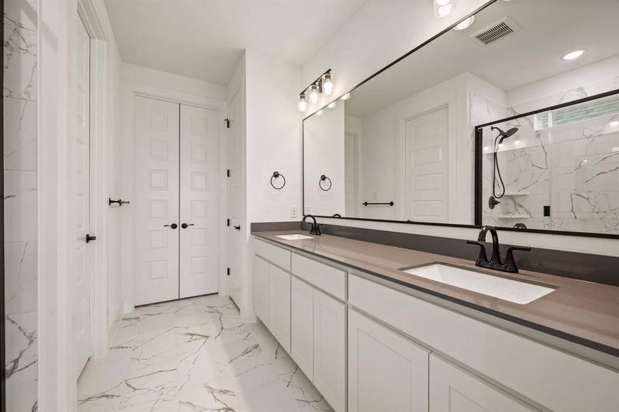Furnished interior view inside a new home in The Resort on Eagle Mt. Lake, Fort Worth (Image 11).