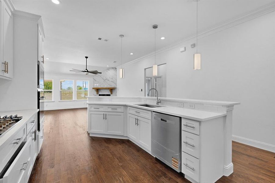 Furnished interior view inside a new home in , Ferris (Image 11).