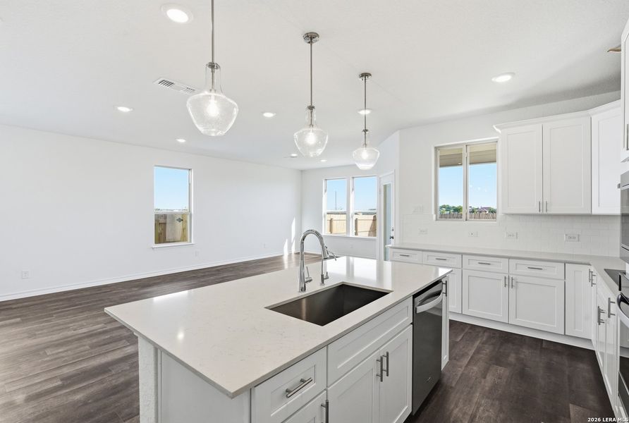 Furnished interior view inside a new home in Nopal Valley, San Antonio (Image 6).
