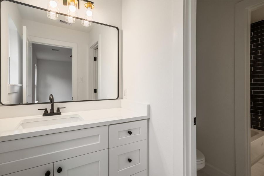 Furnished interior view inside a new home in , Houston (Image 12).