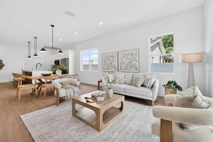 Furnished interior view inside a new home in , St. Petersburg (Image 31).