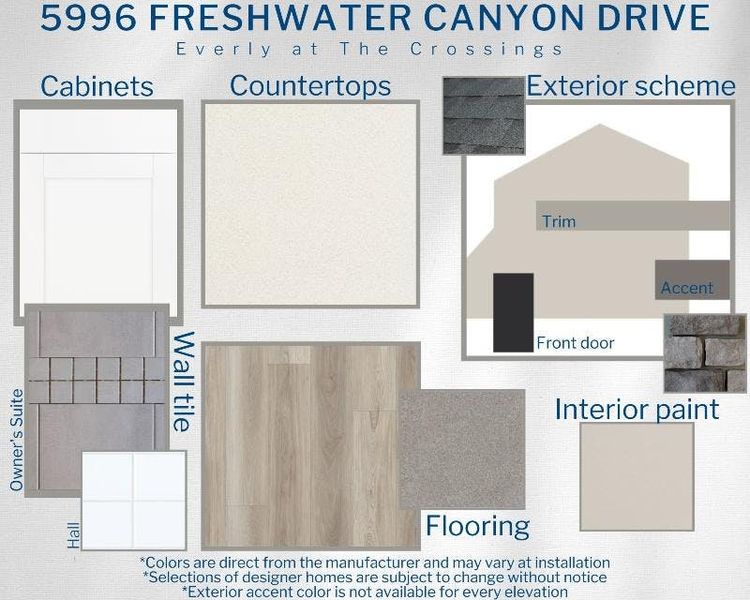 Everly - Colors for this home Everly - Colors for this home