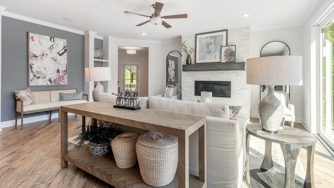 Representative furnished interior of a home built from the Promenade by Epcon Communities in The Courtyards by The Manor, Alpharetta (Image 33).