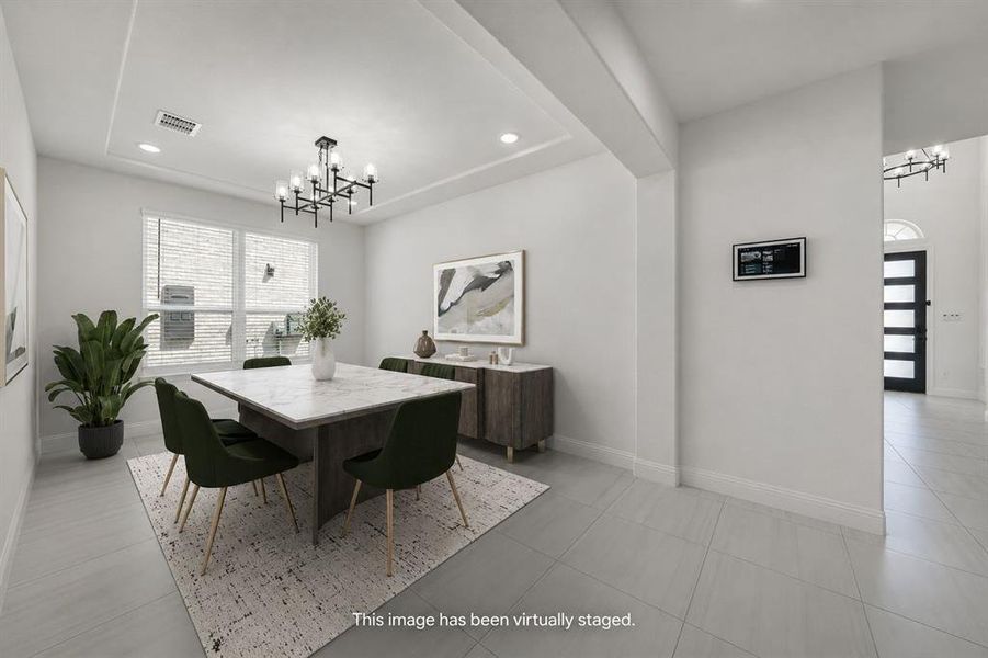 Furnished interior view inside a new home in , Frisco (Image 11).