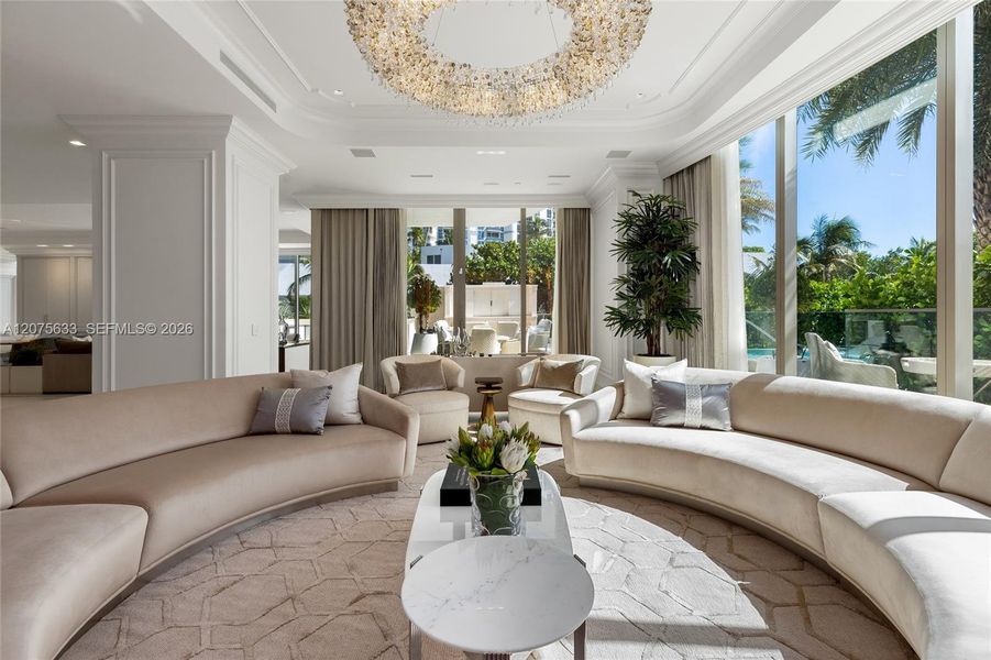 Furnished interior view inside a new home in , Sunny Isles Beach (Image 9).