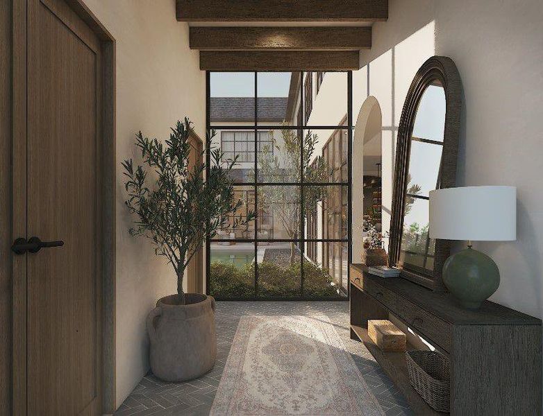 Furnished interior view inside a new home in , Dallas (Image 8).