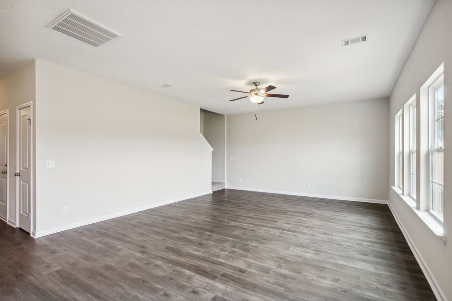 Representative unfurnished interior of a home built from the The Denmark by RTS Homes in The Pointe at Villages on Marne, Hinesville (Image 26).