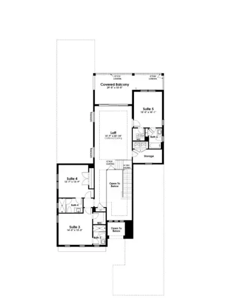 2D floor plan layout of this home in Artistry Palm Beach, Palm Beach Gardens, FL (Image 6).