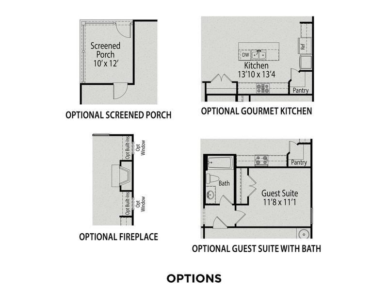 2D floor plan layout for the The Preston A by Davidson Homes LLC in Wellers Knoll, Lillington, NC (Image 5). 2D floor plan layout for the The Preston A by Davidson Homes LLC in Wellers Knoll, Lillington, NC (Image 5).