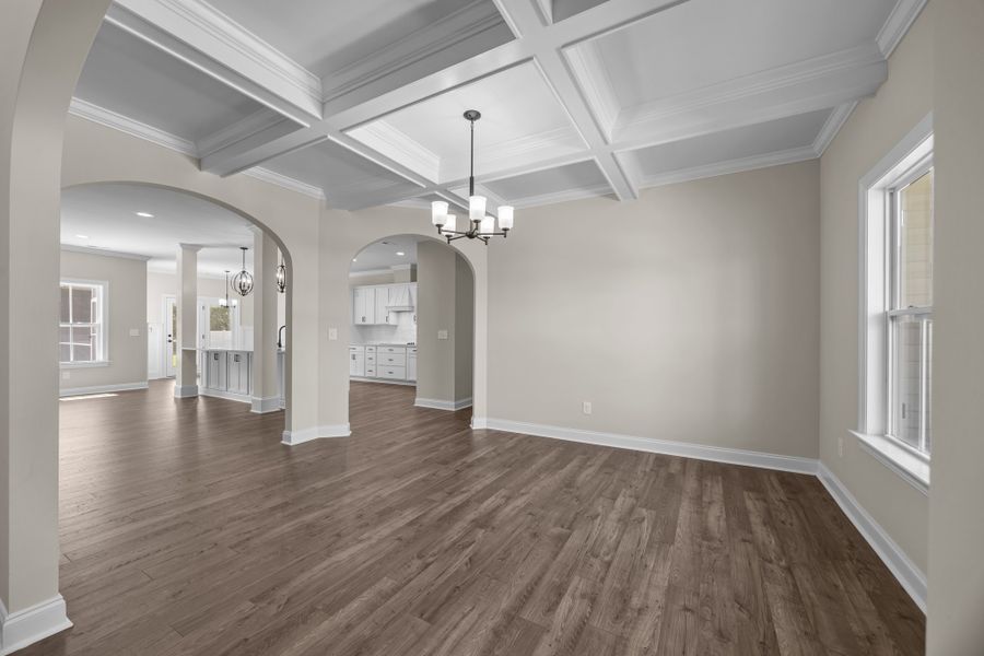 Representative unfurnished interior of a home built from the Albemarle by Bill Clark Homes in Kennedy's Crossing, Grimesland (Image 20). Representative unfurnished interior of a home built from the Albemarle by Bill Clark Homes in Kennedy's Crossing, Grimesland (Image 20).