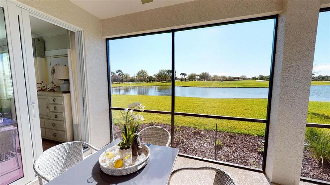 Exterior details and patio area of a home in Wellen Park Golf & Country Club, Venice (Image 21).