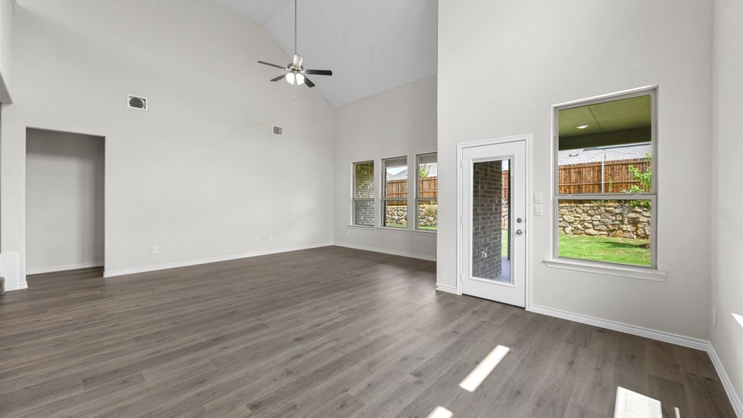 Representative unfurnished interior of a home built from the Bastrop by D.R. Horton in Silverado, Aubrey (Image 14).