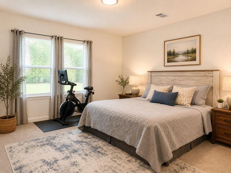 Furnished interior view inside a new home in Spring Creek Trails, Magnolia (Image 13). Furnished interior view inside a new home in Spring Creek Trails, Magnolia (Image 13).