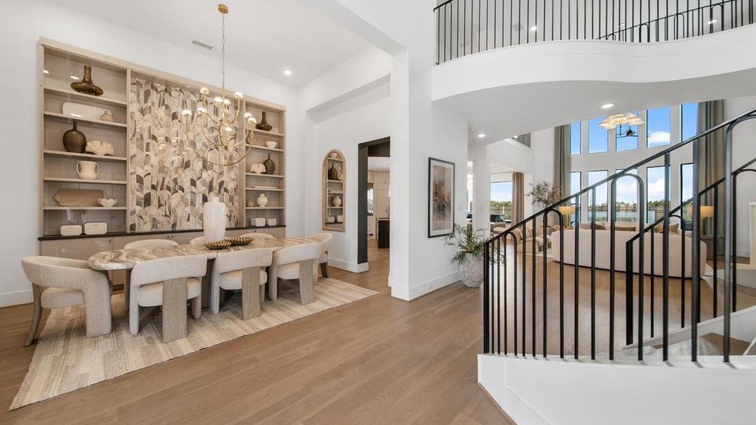 The curvature of the Rialto floorplan creates a feeling of organic luxury. Representative image. The curvature of the Rialto floorplan creates a feeling of organic luxury. Representative image.