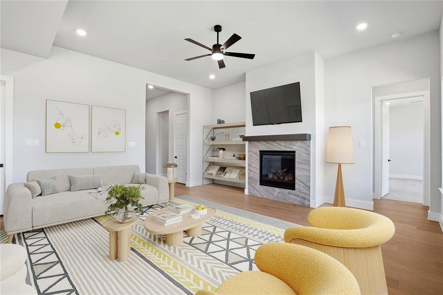 Furnished interior view inside a new home in Pecan Grove, Burleson (Image 9).
