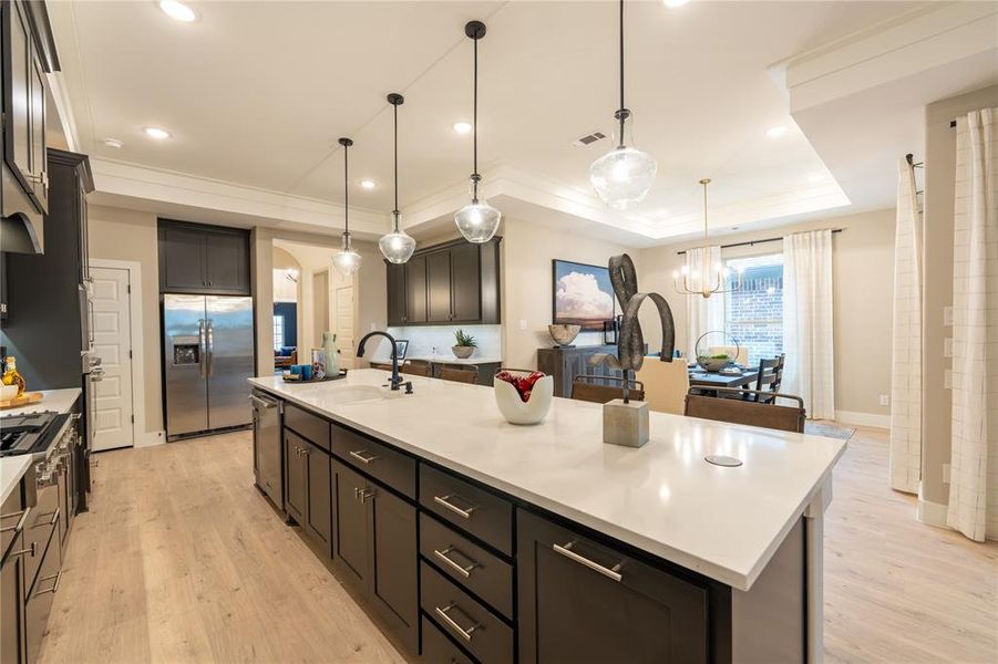 Furnished interior view inside a new home in , Little Elm (Image 15). Furnished interior view inside a new home in , Little Elm (Image 15).