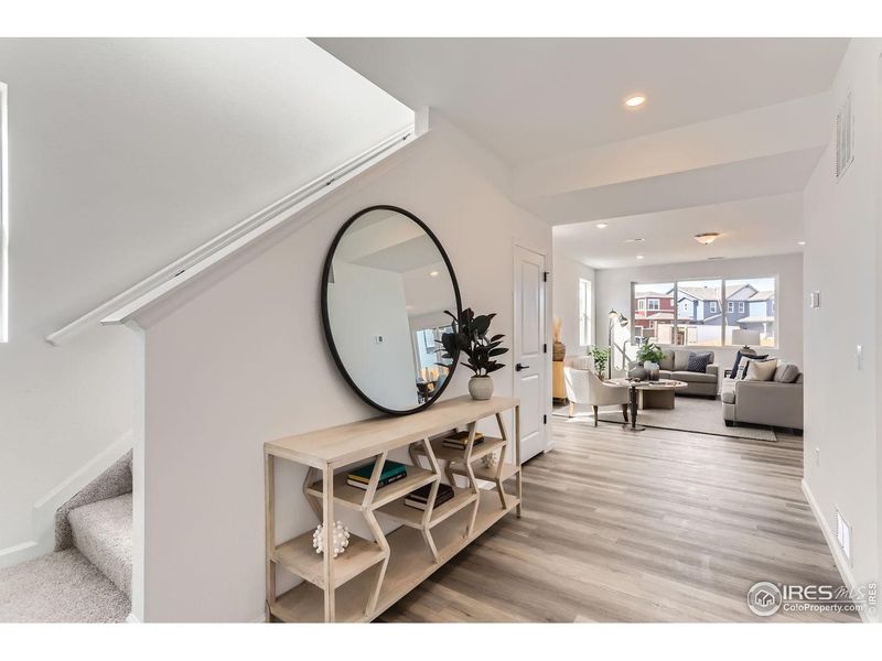 Furnished interior view inside a new home in Hidden Creek, Frederick (Image 5). Furnished interior view inside a new home in Hidden Creek, Frederick (Image 5).