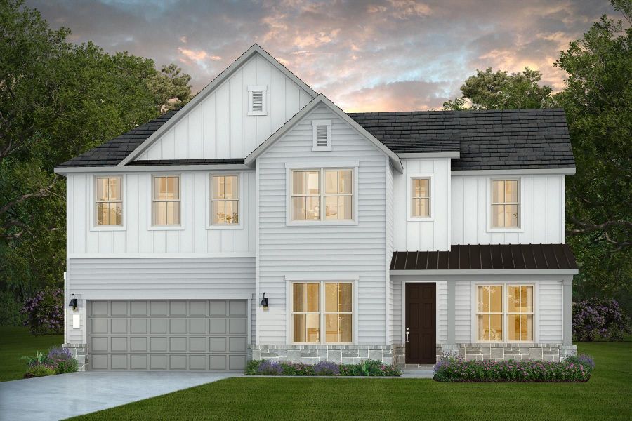 Representative exterior photo of a completed home built from the Oglesby by Pulte Homes in Davis Ranch, San Antonio, TX (Image 8). Representative exterior photo of a completed home built from the Oglesby by Pulte Homes in Davis Ranch, San Antonio, TX (Image 8).