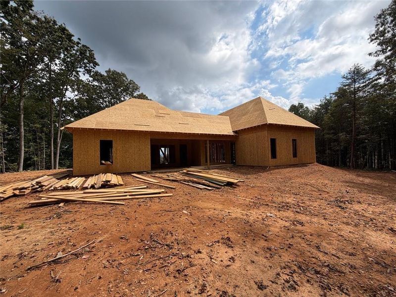 In-progress construction of a new home in , White, GA (Image 43).