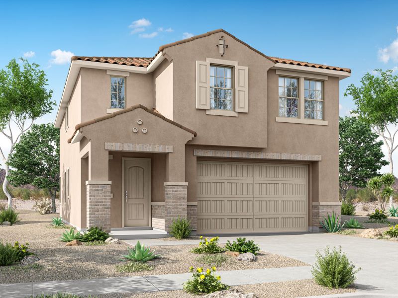 Representative exterior photo of a completed home built from the Toffee by Mattamy Homes in Baker Farms, Phoenix, AZ (Image 20).