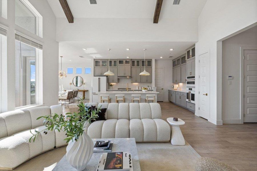 Furnished interior view inside a new home in Sweetwater, Austin (Image 25).
