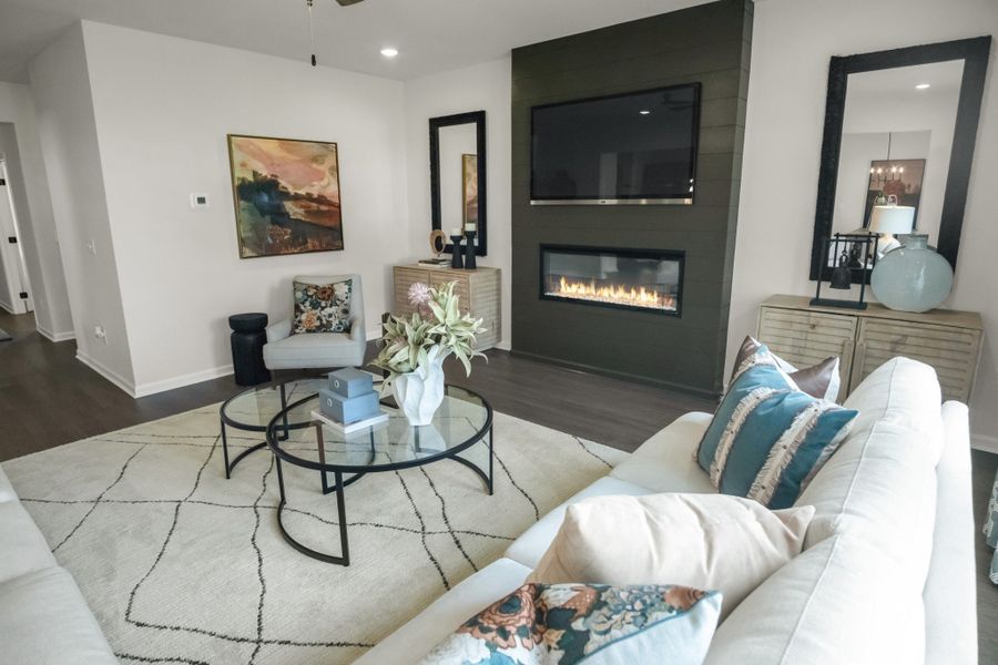 Furnished interior view inside a new home in The Oaks, Clarksville (Image 12).