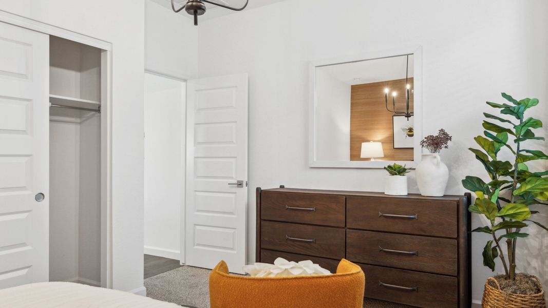 Furnished interior view inside a new home in Del Rio Ranch, Avondale (Image 29). Furnished interior view inside a new home in Del Rio Ranch, Avondale (Image 29).