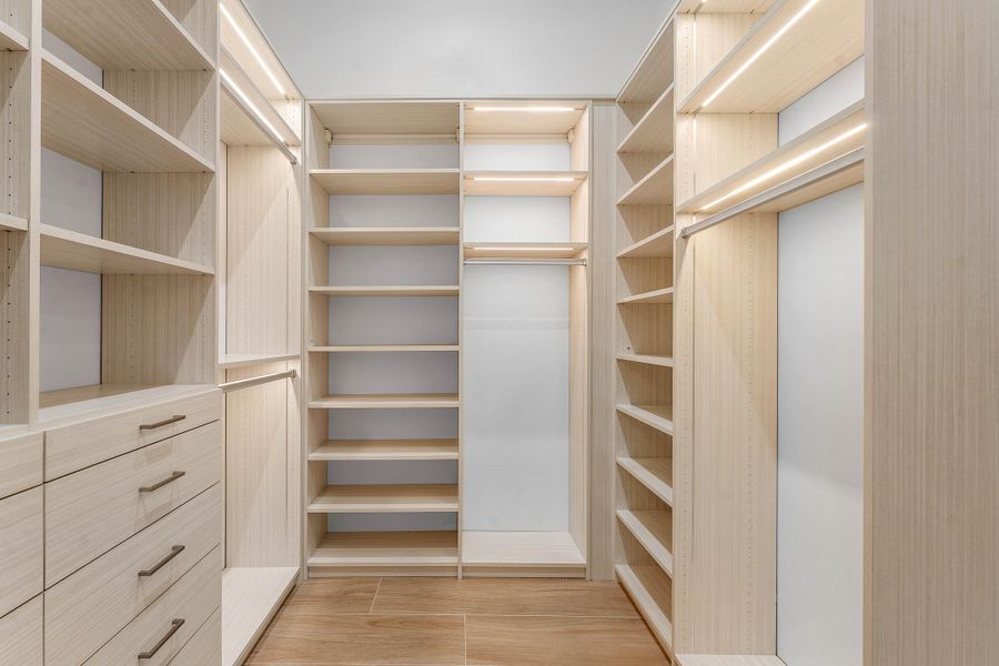 Primary closet