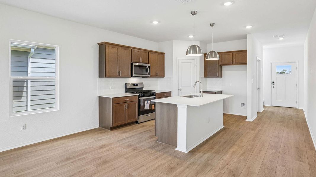 Furnished interior view inside a new home in Valverde, Bastrop (Image 9).