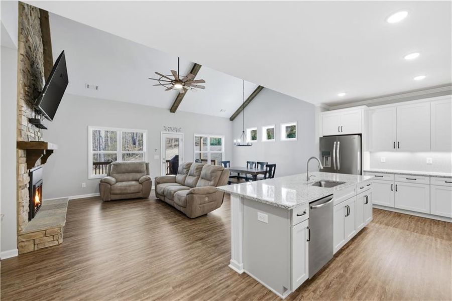 Furnished interior view inside a new home in , Waleska (Image 15). Furnished interior view inside a new home in , Waleska (Image 15).