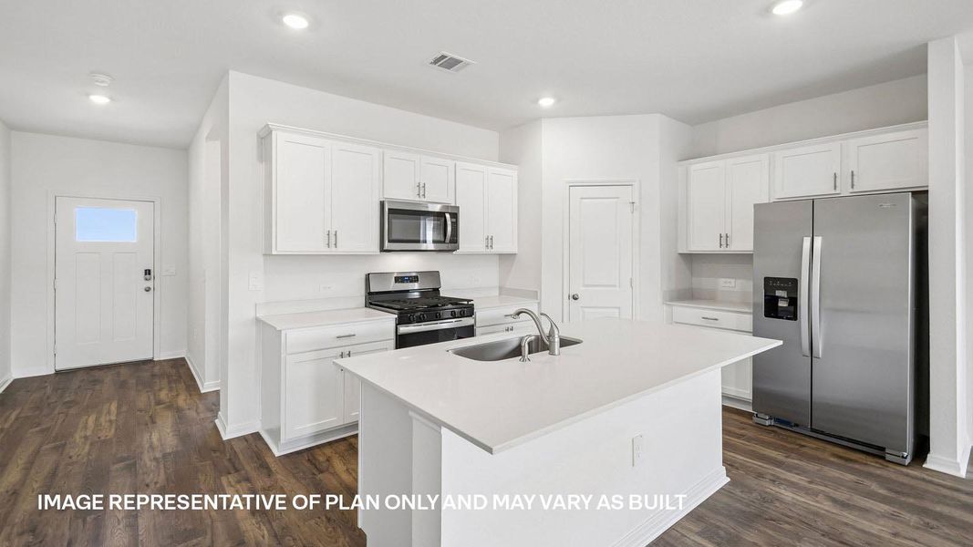 Furnished interior view inside a new home in Prairie Lakes, Buda (Image 4).