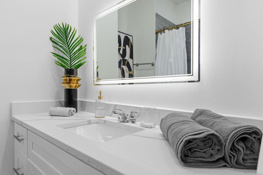 Close-up of interior finishes inside a home in , Houston (Image 23).