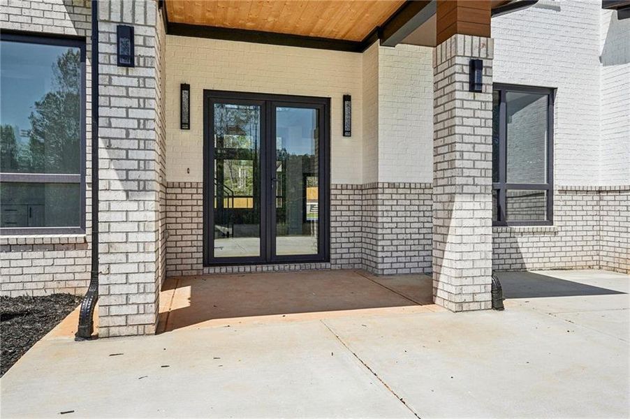 Exterior details and patio area of a home in , Sugar Hill (Image 41).