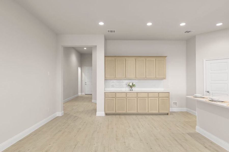 Representative exterior photo of a completed home built from the Cambridge by Impression Homes in Timberbrook, Justin, TX (Image 10). Representative exterior photo of a completed home built from the Cambridge by Impression Homes in Timberbrook, Justin, TX (Image 10).