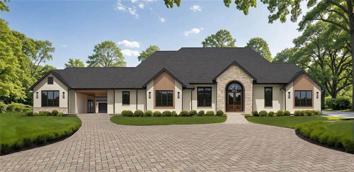 Front exterior of a new home in , Gainesville, FL, highlighting curb appeal (Image 1).