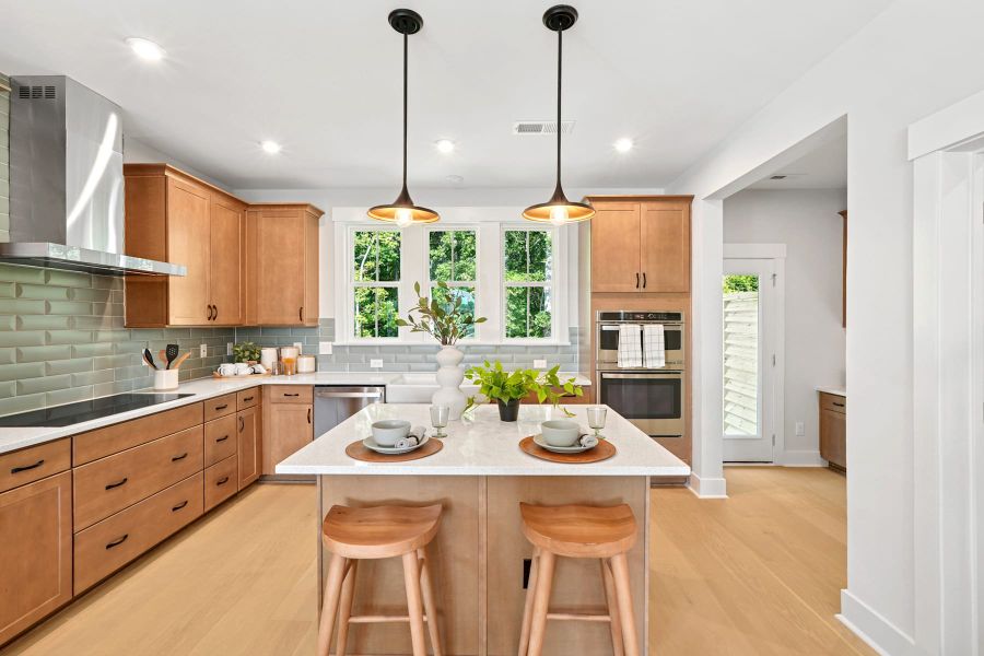 Representative furnished interior of a home built from the Piper by Tri Pointe Homes in Twinleaf Townes, Chapel Hill (Image 8).