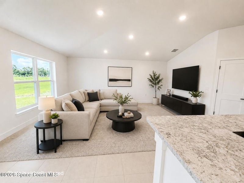 Furnished interior view inside a new home in St. John's Preserve, Palm Bay (Image 8).