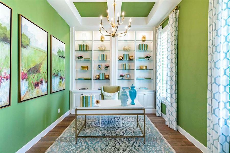 Furnished interior view inside a new home in Star Trail, Prosper (Image 19).