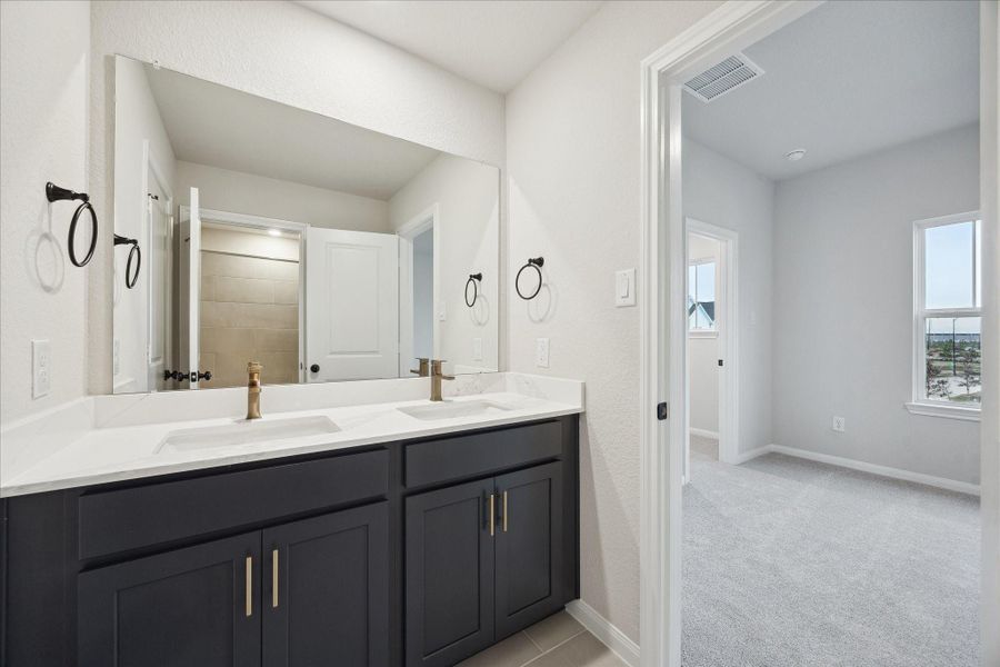 Furnished interior view inside a new home in Elyson, Katy (Image 13).