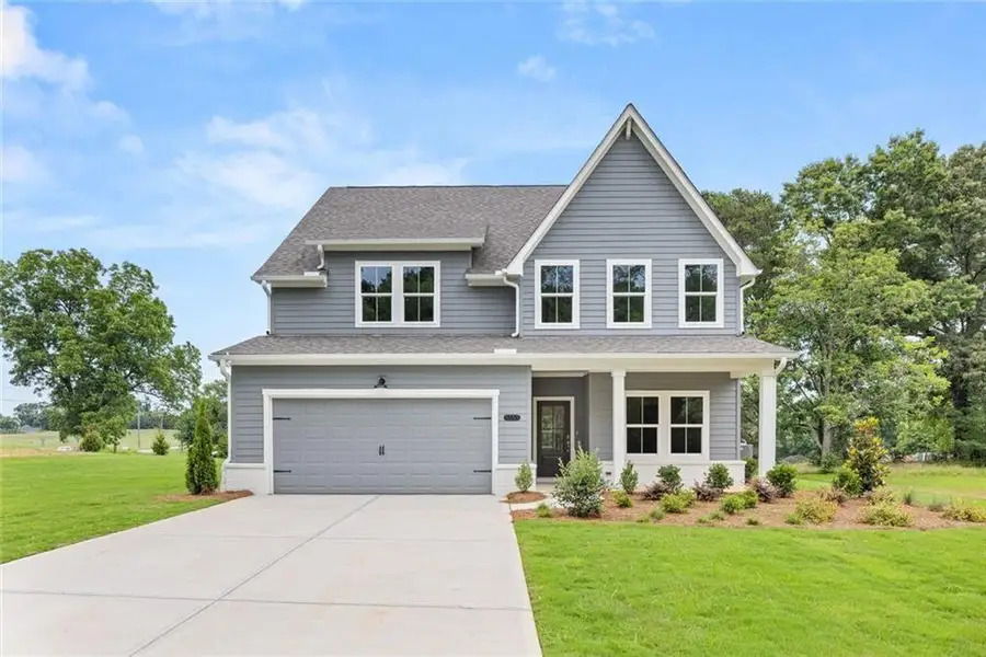 Front exterior of a new home in , Gainesville, GA, highlighting curb appeal (Image 1). Front exterior of a new home in , Gainesville, GA, highlighting curb appeal (Image 1).