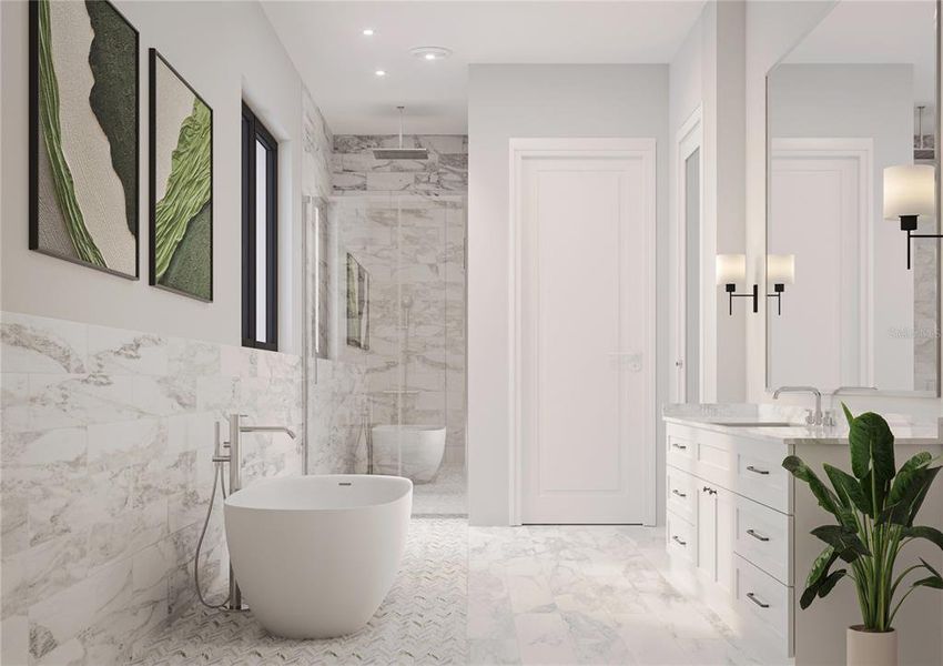 Furnished interior view inside a new home in , Sarasota (Image 3).