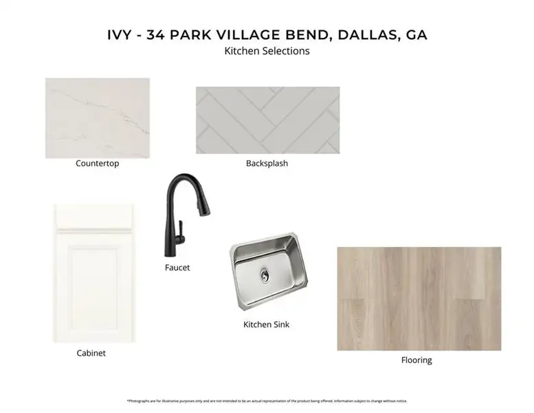 Sample of building materials used in homes in Easton Park, Dallas (Image 3).