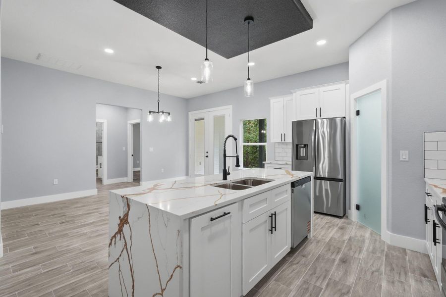 Furnished interior view inside a new home in , Willis (Image 7).