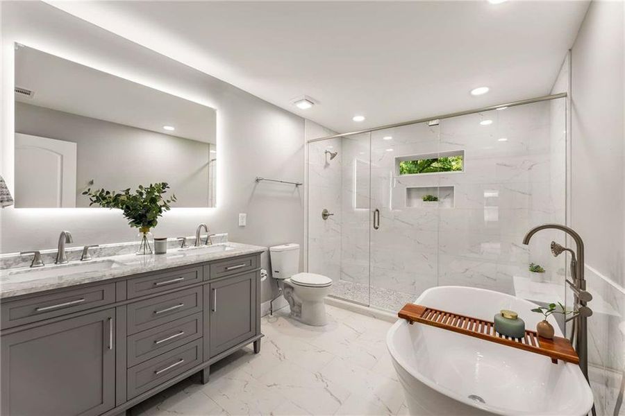 Furnished interior view inside a new home in , Atlanta (Image 4).