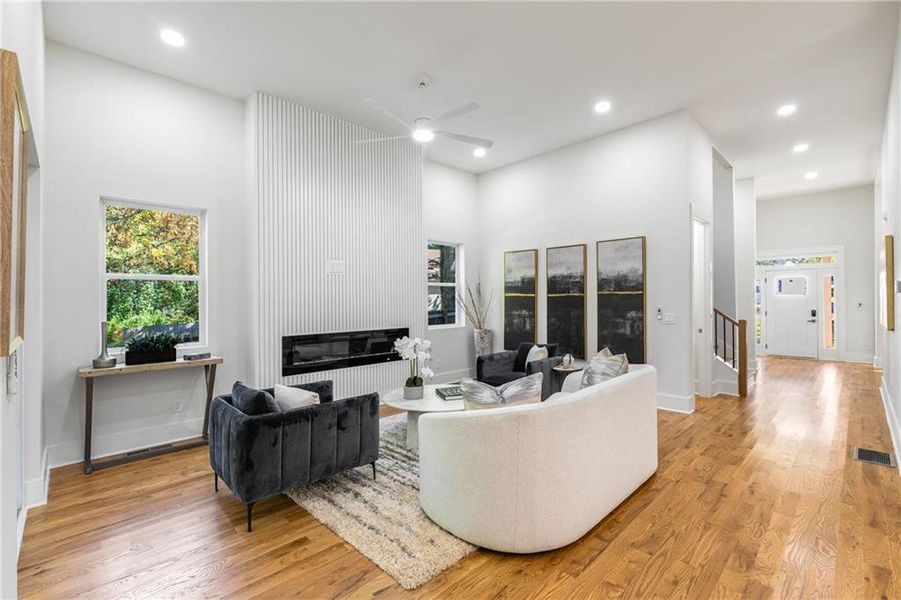 Furnished interior view inside a new home in , Atlanta (Image 15). Furnished interior view inside a new home in , Atlanta (Image 15).