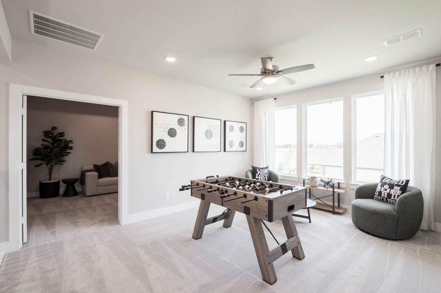 Representative furnished interior of a home built from the Whimbrel by Tri Pointe Homes in Jubilee 50′, Hockley (Image 16). Representative furnished interior of a home built from the Whimbrel by Tri Pointe Homes in Jubilee 50′, Hockley (Image 16).