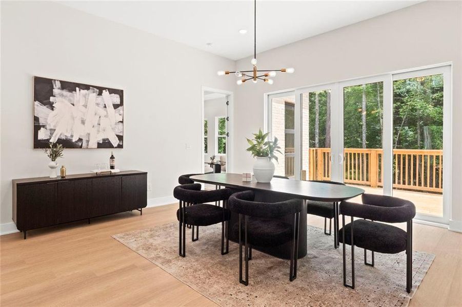 Furnished interior view inside a new home in , Fairburn (Image 32).