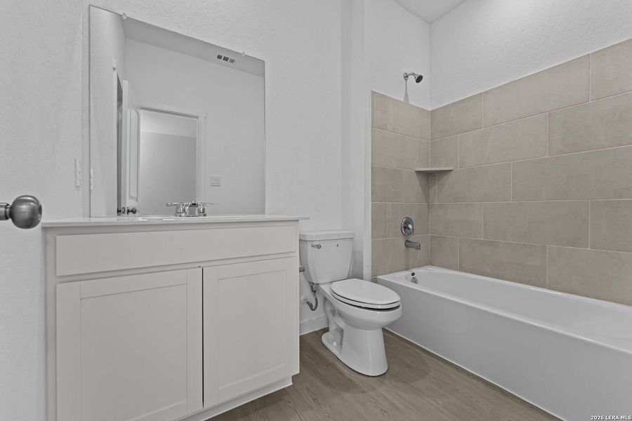 Furnished interior view inside a new home in Brookmill, San Antonio (Image 12). Furnished interior view inside a new home in Brookmill, San Antonio (Image 12).