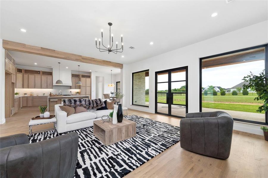 Furnished interior view inside a new home in , Weston (Image 9). Furnished interior view inside a new home in , Weston (Image 9).