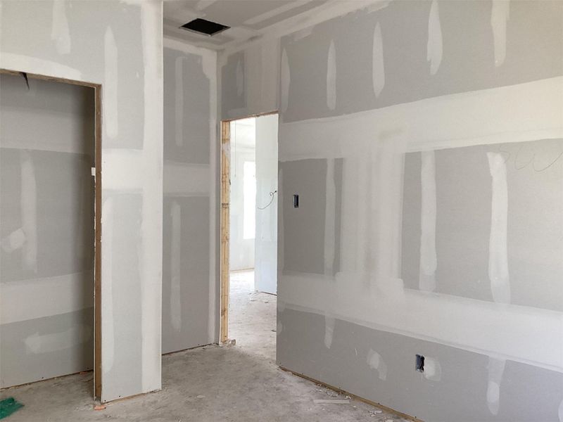 In-progress construction of a new home in Lariat, Liberty Hill, TX (Image 24).